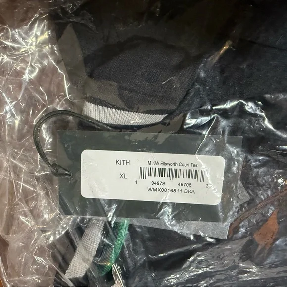 Kith for Wilson Ellsworth Court Tee Jersey Black Size XL Tennis Shirt